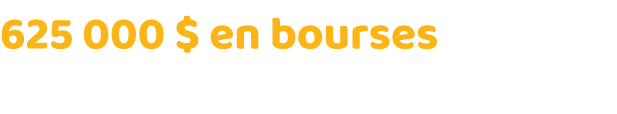 625 000   en bourses