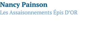 Nancy Painson Les Assaisonnements Épis D OR