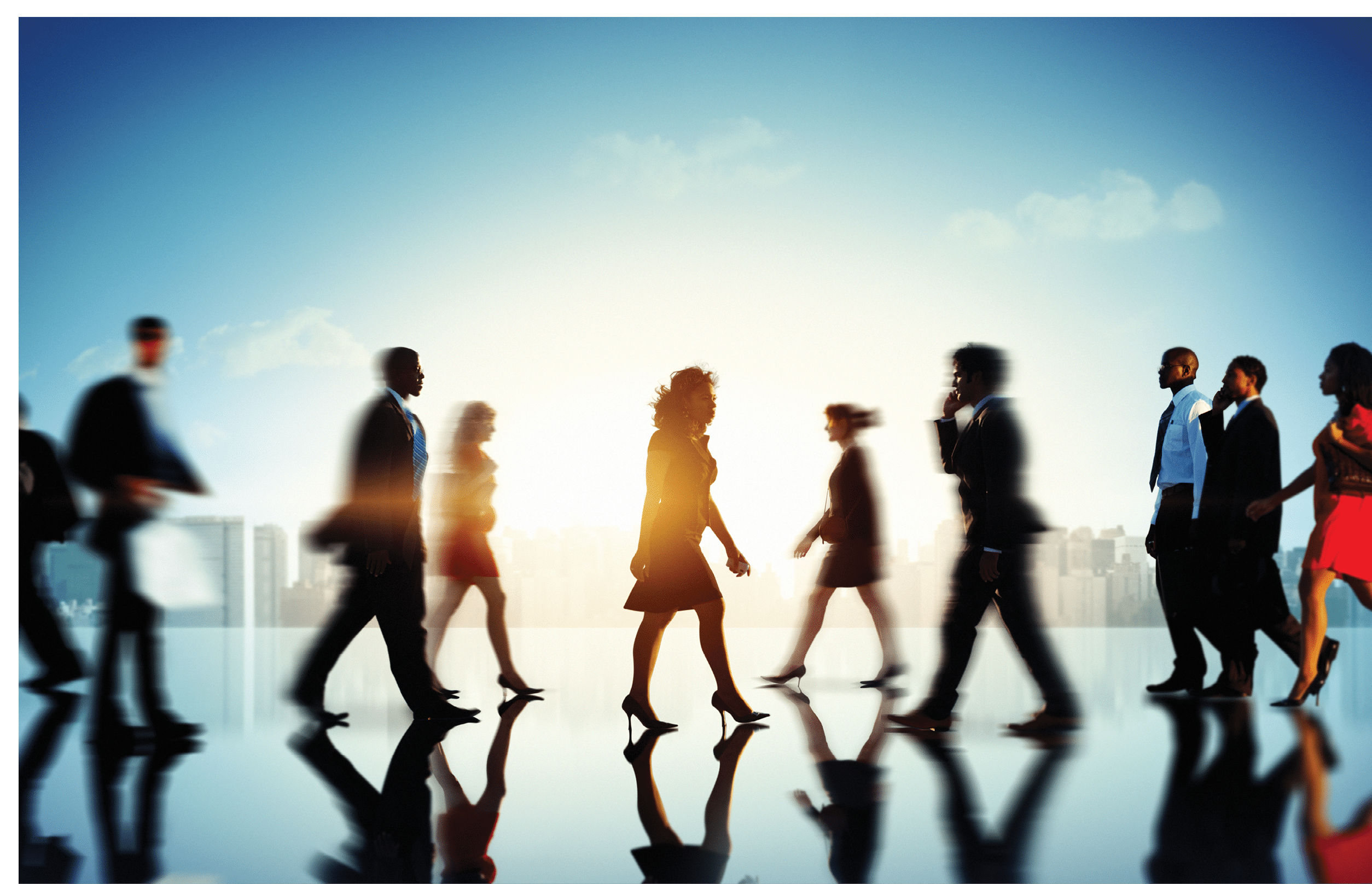 Business People Commuter Corporate Cityscape Pedestrian Concept