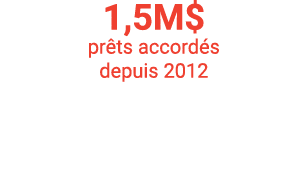 1,5M  prêts accordés depuis 2012  
