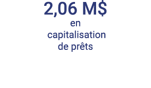 2,06 M  en capitalisation de prêts 