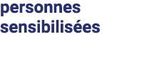 personnes   sensibilisées